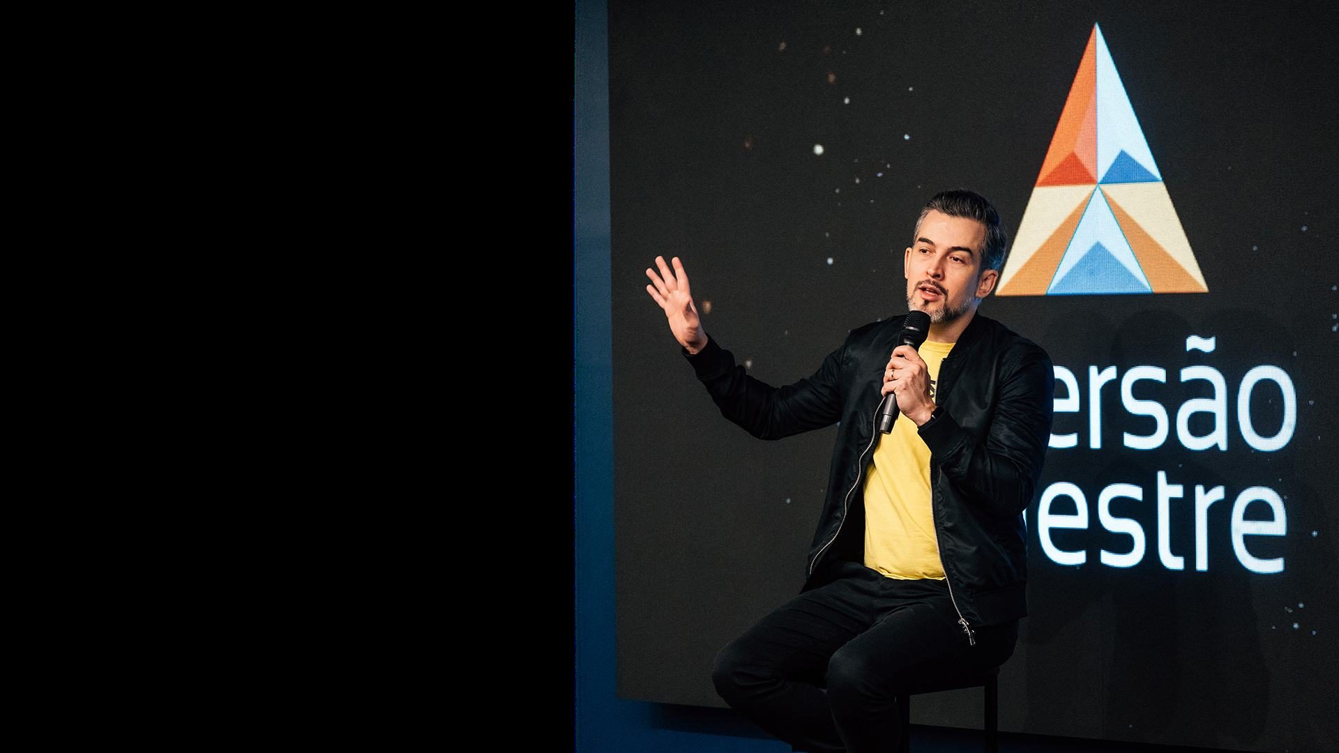 Fabio Ricotta apresentando a Imersão Mestre